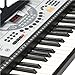 Hamzer 61-Key Digital Music Piano Keyboard - Portable Electronic Musical Instrument - LCD Display