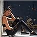 New Women's Mesh Panels Stretchy Workout Sports Gym Yoga Leggings Ninth Pants (Large)