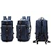 Men's Canvas Backpack Travel Duffel Backpack Bag Large School Bookbag 3-In-1 (Blue-1)