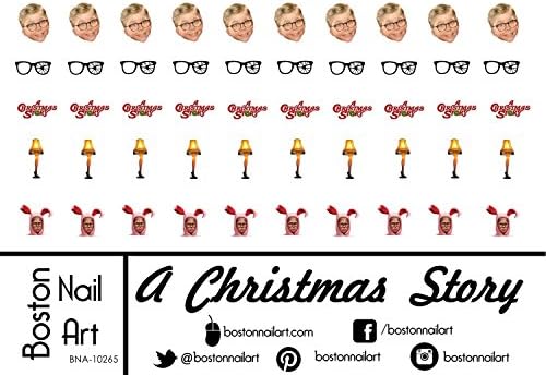 A Christmas Story - Waterslide Nail Decals - 50pc