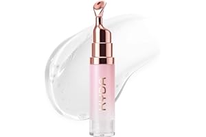 KYDA Clear Glossy Lip Serum, Hydrating Lip Gloss Tinted Serum for Dry Lips, Plumping Moisturizing Lips Care with Polypeptides