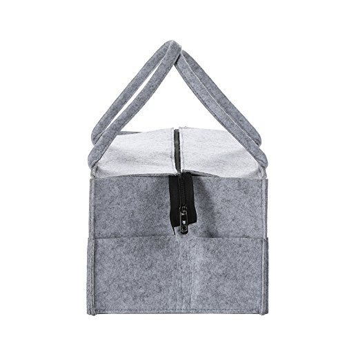 image for CO-Z Multifunctional Large Baby Diaper Caddy with Zipper Cover, Nurser