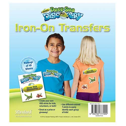 Iron-On Transfers (Vacation Bible School (VBS) 2016: Deep Sea Discovery—God Is with Me Wherever I by Standard Publishing
