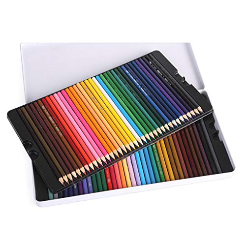 ☀ Dergo ☀ Office & Stationery 72 Color Fine Art Drawing Non-toxic Base Pencils Set iron box Artist Sketch - Thumbnail 3