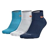 Nike 3PPK Dri-Fit Cushion Quarter Socks #SX4835-101