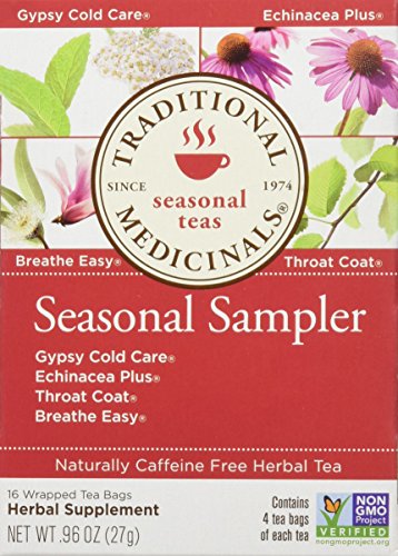 Traditional Medicinals Seasonal Herb Tea Sampler, 16 Count (Pack f 6)