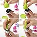 chichic Silicone Loose Tea Infuser Set, Cute Strainer, Steeper with Drip Tray, Best for Leaf or Herbal Tea, Green, Set of 2