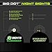 XS Sights New Big Dot Night Sights for Remington Shotguns, Glow in The Dark Tritium Front Sights for Tactical Applications, Fits Pedestal or Plain Barrel Mossberg and Remington