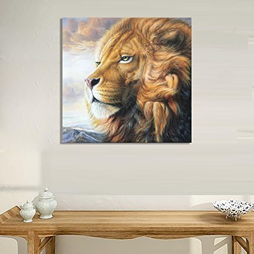 Lion Animal Painting Canvas Wall Art Picture Home Decoration Living Room Canvas Print Modern Painting-Large Canvas Wall Art Contemporary Landscape Framed Ready to hang