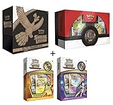 Pokemon TCG: Shining Legends Complete Collectors Set (Super Premium Ho-Oh Collection Box, Elite Trainer Box, MewTwo & Pikachu Pin Collector Boxes)