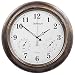SkyNature Outdoor Clocks, 18 Inch Large Indoor Outdoor Wall Clock Waterproof with Temperature and Humidity