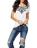 Haola Women's Summer Graphic Printed Short Sleeve T Shirt Cute Tops Juniors Tees