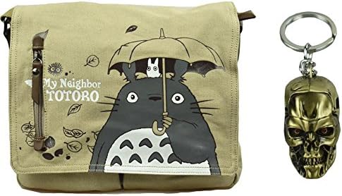 Myheartgoon Anime Cartoon Canvas Single Shoulder Messenger Bag Crossbody Laptop Case (color B)