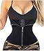 LODAY Waist Trainer, Corset Cincher Body Slimmer Shaper Tummy Control for Women (S(3-5 day delivery), BLACK(zip&hooks))