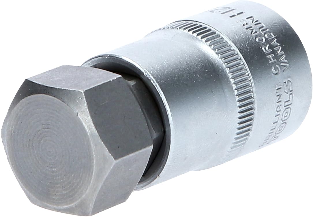 BRILLIANT TOOLS BT022869 1/2 Inch Hex Bit Socket, 55 mm Long, 22 mm [Powered by KS Tools]