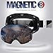 OutdoorMaster Ski Goggles PRO - Frameless, Interchangeable Lens 100% UV400 Protection Snow Goggles for Men & Women ( Black Frame VLT 24% Orange Lens with REVO Silver and Free Protective Case )