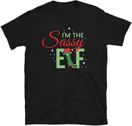Im the sassy elf tshirt sexy elf helper women christmas tee santa
