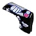 Sword &Shield sports Thumb PU Golf Putter Headcover for Blade Style Golf Club Head Cover with Magnetic Headcovers (Black)