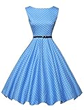 GRACE KARIN Women's 1950's Vintage Sleeveless Swing Dresses JS6086