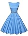 GRACE KARIN Women's 1950's Vintage Sleeveless Swing Dresses JS6086