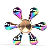 Fidget Spinner, Vecr Finger Gyro Hand Spinner Relieve Stress Toy For kids and Adult Anti-Anxiety Autism Killing Time (Hexagon - Rainbow)