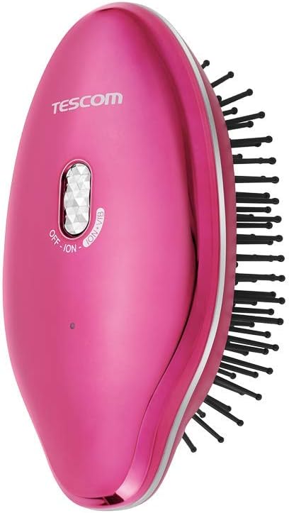 TESCOM Anti-Static Vibration Ionic Massage brush TIB15 (Pink)