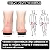 SQHT Adjustable Orthopedic Heel Lift - Height Increase Insoles for Leg Length Discrepancies and Achilles Tendonitis, Heel Cushion Lifts for Heel Pain (Black: Small-Women's 4.5-9.5|Men's 6-8.5)