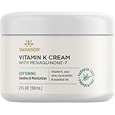 Swanson Vitamin K Cream with Menaquinone-7-2 fl Ounce (59 ml) - Nourishing Cream for Skin Health and Vibrance