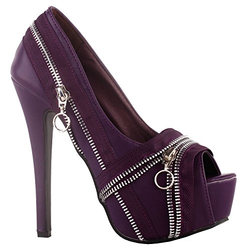 SHOW-STORY-Punk-Multi-Colour-Zip-Peeptoe-Platform-High-Heel-Stiletto-PumpLF80836