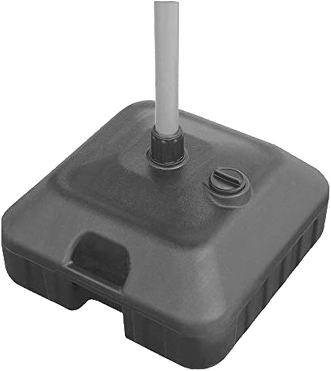 Amazon Com Cobana Patio Market Umbrella Base Water Or Sand Self Filled Black Square Garden Outdoor