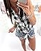 Beautife Women's Sleeveless Shirts Pocket Plaid Casual Button Down Tie Knot Tops