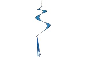 In the Breeze 29-inch Blue Twister Tail, Kite Accessory, Outdoor Decoration Spinner, 5078