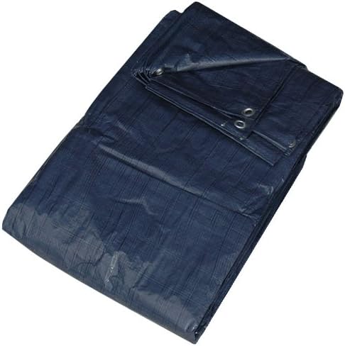 QVS Shop 7M X 9M Large Blue Waterproof Tarpaulin Sheet Cover Sheeting Tarp With Eyelets
