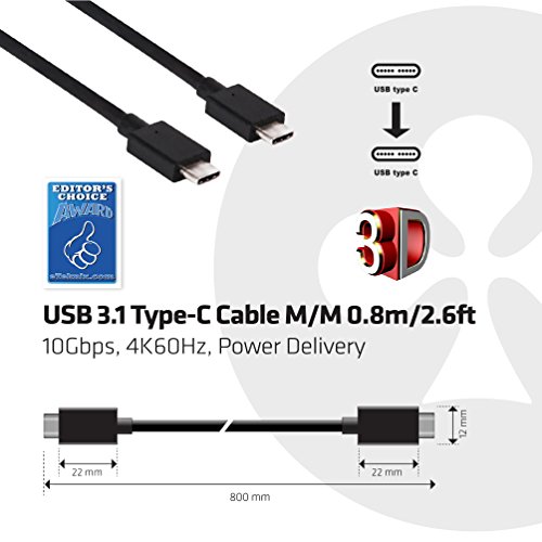 Club3D CAC-1522 USB Type-C Male/Male PD Cable 5A 100Watt