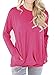 Lyxinpf Women's Casual Round Neck Sweatshirts Slouchy Pockets Pullover Long Sleeve Loose T Shirts Blouses Tops