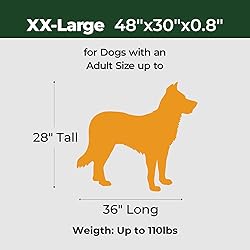 BALANCE Dog Crate Pad, Dog Foam Crate Mat Kennel