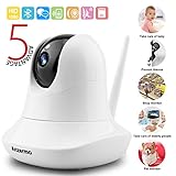 Wifi Baby Monitor Camera Audio 1080p Wireless, Two Way Audio Pet Cameras Security System Surveillance HD Home Indoor for Infant Nanny Pet Garage Elder with Motion Detection Night Vision, Pan Tilt Zoom