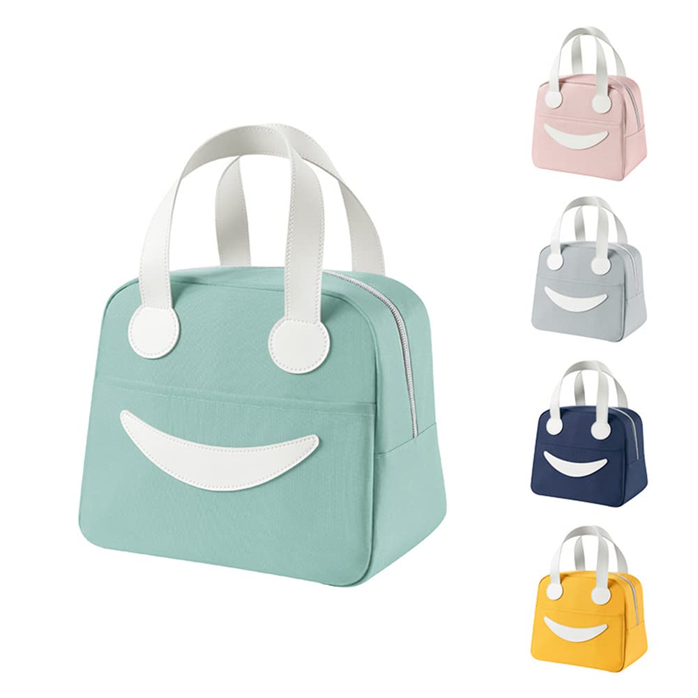 croselyu Portable Insulated Mini Lunch Bag - Cute Outdoor Picnic Ice Storage Bag, 1 PCE (Small, Green)