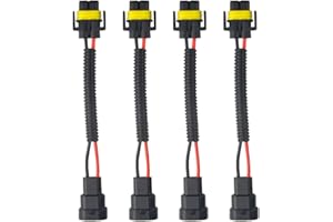 XINGYHENG 4Pcs 9005 9006 Male to H11 Female Retrofit Wiring Harness Converter H11 Extension Light Conversion Cable Wire for H