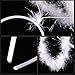 WILLBOND 2 Pcs Angel and Devil Horn Set - Halloween White Feather Hairband for Cosplay Party Favors