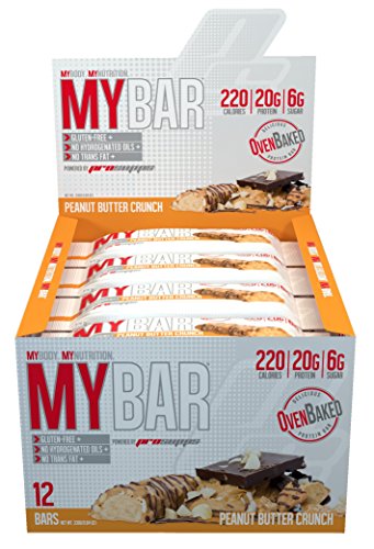 Pro Supps Mybar Protein Bar, New Peanut Butter Crunch, 12 Count