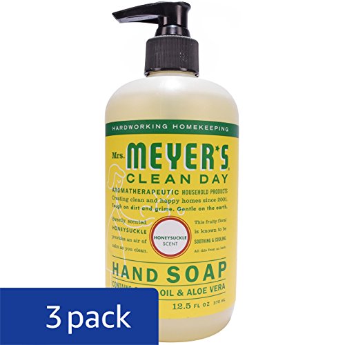 Mrs. Meyers Clean Day Hand Soap, Honeysuckle, 12.5 fl oz, 3 ct