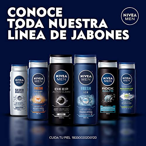 NIVEA FOR MEN ACTIVE CLEAN BODY WASH – 16.9 OZ