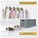 Rackaphile Clothes Rack, Clothes Organizer, Adjustable Double Rails Heavy Duty Garment Rack for Balcony and Bedroom (White)