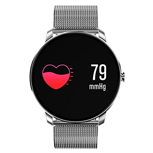 【Smart Watch】Fitness Tracker Blood Pressure Heart Rate Monitor Activity Tracker Smart Watch (A, Silver) - Thumbnail 3