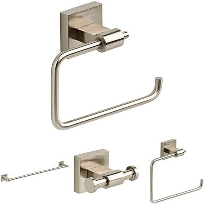 Franklin Brass Maxted Bath Hardware Accessory Set 4 Piece, Satin