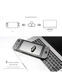 Adaptador Bluetooth inalámbrico para Nintendo Switch, receptor de auriculares inalámbrico USB tipo C y transmisor de audio para Nintendo Switch