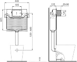 Ideal Standard ProSys Cistern 120mm Depth Pneumatic Front Flush R031867 view 3