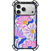 CASETiFY Bounce iPhone 17 Pro Max Case [Shockproof/Compatible with Magsafe / 21.3 ft. 7X Military Grade Drop Protection] - Mystic Daisy - Clear Black