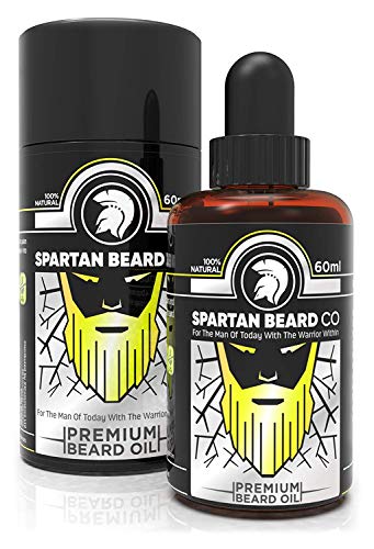 Spartan Beard co - Beard Growth Oil | Premium Facial Hair Accelerator Serum | Powerful Beard & Hair Growth Formula | Natural Beard Care | Hair Growth Oil with Extra Biotin